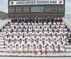 Jonesboro Hurricane Boys Varsity Football Fall 18-19 team photo.