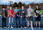 Silver Slvr Ftg Colts Boys Varsity Tennis Spring 18-19 team photo.