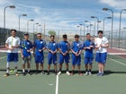 Los Lunas Tigers Boys Varsity Tennis Spring 18-19 team photo.