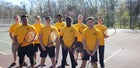 North Rowan Cavaliers Boys Varsity Tennis Spring 18-19 team photo.