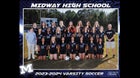 Midway Raiders Girls Varsity Soccer Spring 23-24 team photo.