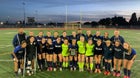 Millikan Rams Girls Varsity Soccer Winter 23-24 team photo.