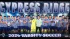 Cypress Ridge Rams Boys Varsity Soccer Winter 23-24 team photo.