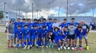 Braddock Bulldogs Boys Varsity Soccer Winter 23-24 team photo.