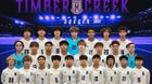 Timber Creek Falcons Boys Varsity Soccer Winter 23-24 team photo.