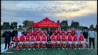 Woodbridge Warriors Boys Varsity Soccer Winter 23-24 team photo.