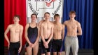 Gateway Christian Warriors Boys Varsity Swimming Winter 24-25 team photo.