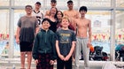 Centennial Hawks Boys Varsity Swimming Winter 24-25 team photo.