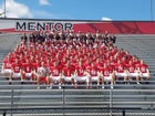 Mentor Cardinals Boys Varsity Football Fall 16-17 team photo.