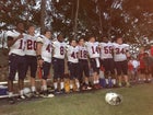 Emerald Mountain Christian School Patriots Boys Varsity Football Fall 16-17 team photo.