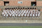 Shelby Golden Lions Boys Varsity Football Fall 16-17 team photo.