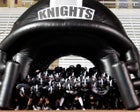 Steele Knights Boys Varsity Football Fall 16-17 team photo.