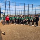 Delta Charter Dragons Girls Varsity Softball Spring 24-25 team photo.