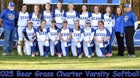 Bear Grass Charter Bears Girls Varsity Softball Spring 24-25 team photo.