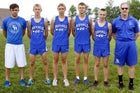 Eastern Hancock Royals Boys Varsity Cross Country Fall 14-15 team photo.