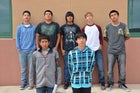Jemez Valley Warrior Boys Varsity Cross Country Fall 14-15 team photo.