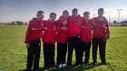 Rio Grande Ravens Boys Varsity Cross Country Fall 14-15 team photo.