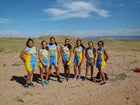 Dulce Hawks Girls Varsity Cross Country Fall 15-16 team photo.