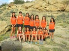Gallup Bengals Girls Varsity Cross Country Fall 15-16 team photo.