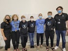 West Jordan Jaguars Boys Varsity Swimming Winter 20-21 team photo.