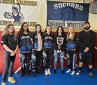 Socorro Warriors Girls Varsity Wrestling Winter 19-20 team photo.