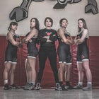 Sandia Matadors Girls Varsity Wrestling Winter 19-20 team photo.