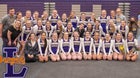 Lewiston Golden Bengals Co-ed Varsity Cheer Winter 20-21 team photo.