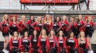 South Fremont Cougars Co-ed Varsity Cheer Winter 20-21 team photo.