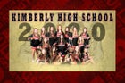 Kimberly Bulldogs Co-ed Varsity Cheer Winter 20-21 team photo.