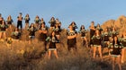Organ Mountain Knights Co-ed Varsity Cheer Winter 20-21 team photo.
