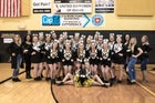 Kuna Kavemen Co-ed Varsity Cheer Winter 20-21 team photo.