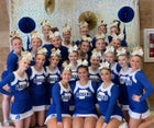 Preston Indians Co-ed Varsity Cheer Winter 20-21 team photo.