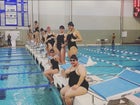 Valley Vikings Girls Varsity Swimming Winter 22-23 team photo.