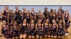 Jacksonville Cardinals Co-ed Varsity Cheer Fall 26-27 team photo.
