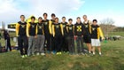 St. Pius X Sartans Boys Varsity Cross Country Fall 13-14 team photo.