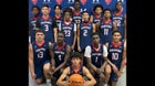 Champagnat Catholic Lions Boys Varsity Basketball Winter 21-22 team photo.