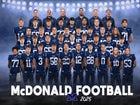 McDonald Blue Devils Boys Varsity Football Fall 25-26 team photo.