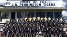 Pennington Tigers Boys Varsity Football Fall 25-26 team photo.