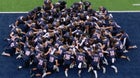 Manhattan Indians Boys Varsity Football Fall 25-26 team photo.