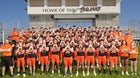 Post Falls Trojans Boys Varsity Football Fall 25-26 team photo.