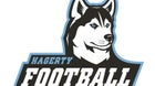 Hagerty Huskies Boys Varsity Football Fall 25-26 team photo.