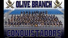 Olive Branch Conquistadors Boys Varsity Football Fall 25-26 team photo.