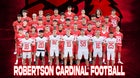 Robertson Cardinals Boys Varsity Football Fall 25-26 team photo.