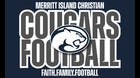 Merritt Island Christian Cougars Boys Varsity Football Fall 25-26 team photo.