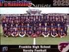 Franklin Patriots Boys Varsity Football Fall 25-26 team photo.