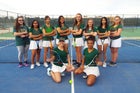 Mayfield Trojans Girls Varsity Tennis Spring 19-20 team photo.