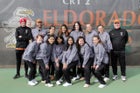 Eldorado Golden Eagles Girls Varsity Tennis Spring 19-20 team photo.
