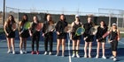 Volcano Vista Hawks Girls Varsity Tennis Spring 19-20 team photo.