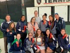 Kennedy Commanders Girls Varsity Tennis Spring 19-20 team photo.