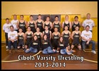 Cibola Cougars Boys Varsity Wrestling Winter 13-14 team photo.